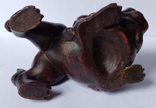 JAPANESE BIZEN MODEL OF A SHISHI OR LION DOG DATING MEIJI PERIOD - ADDITIONAL PHOTO 10