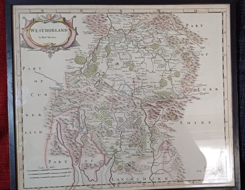 ANTIQUE MAP OF WESTMORLAND BY ROB'T MORDEN EARLY 18TH CENTURY0 - ADDITIONAL PHOTO 1