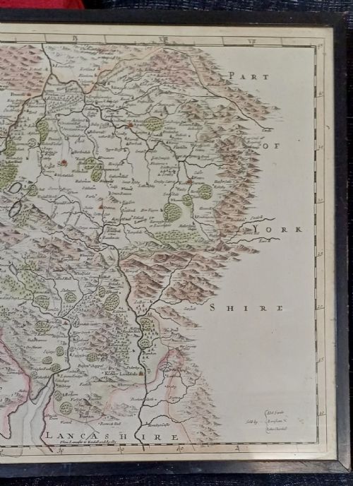 ANTIQUE MAP OF WESTMORLAND BY ROB'T MORDEN EARLY 18TH CENTURY0 - ADDITIONAL PHOTO 4