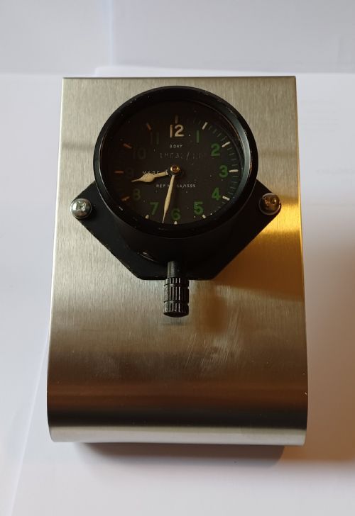 RESERVED GS WW2 RAF ISSUED 8DAY MK 2C FLUORESCENT G420 6A1595 COCKPIT CLOCK ISSUE NO 1803244 DATING 1944 - ADDITIONAL PHOTO 5