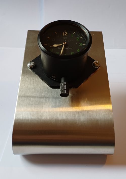 RESERVED GS WW2 RAF ISSUED 8DAY MK 2C FLUORESCENT G420 6A1595 COCKPIT CLOCK ISSUE NO 1803244 DATING 1944 - ADDITIONAL PHOTO 6