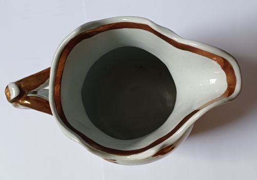 LIVESLEY POWELL CO LUSTERWARE BOTANICAL IRONSTONE CHINA JUG DATING CIRCA 1855 - ADDITIONAL PHOTO 10