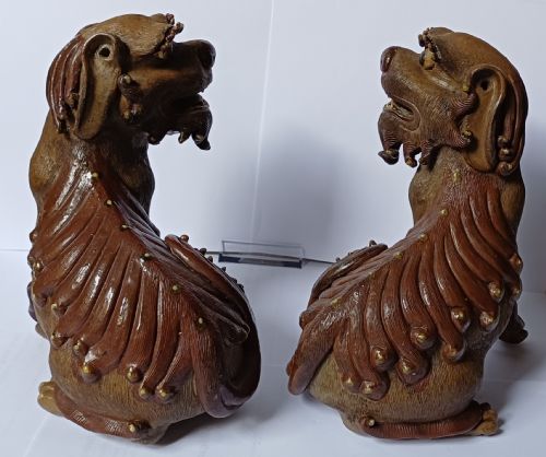 PAIR OF CHINESE SHIWAN BUDDHISTIC LION DOGS FOO DOGS LATE 19THEARLY 20TH CENTURY - ADDITIONAL PHOTO 12