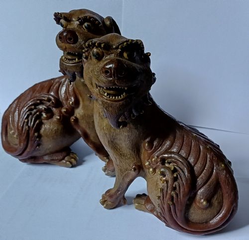 PAIR OF CHINESE SHIWAN BUDDHISTIC LION DOGS FOO DOGS LATE 19THEARLY 20TH CENTURY - ADDITIONAL PHOTO 18