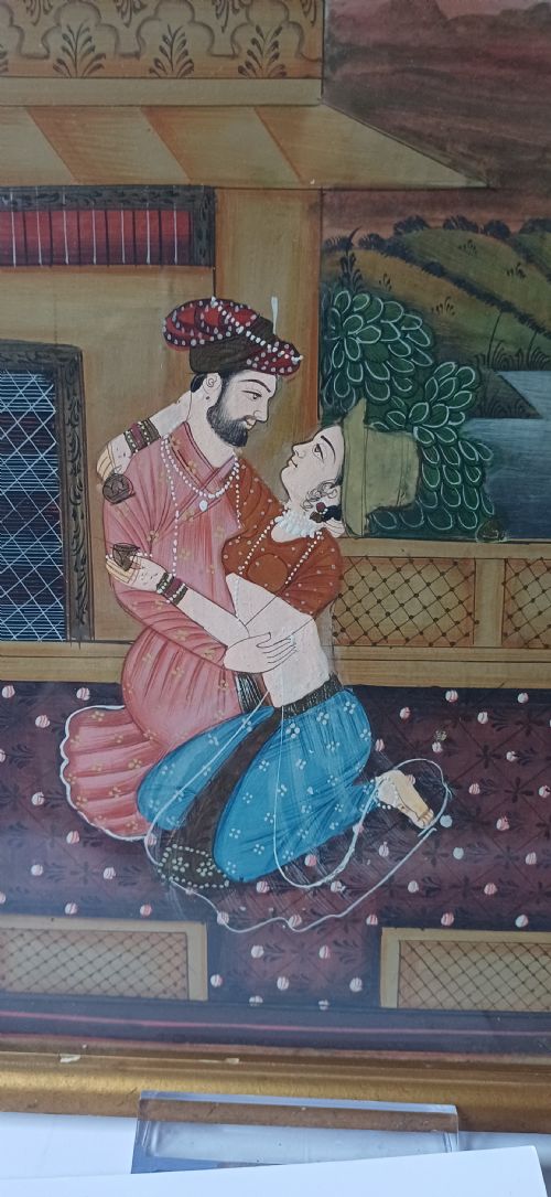 INDIAN GOUACHE MINIATURE PAINTING LATE 19TH CENTURY - ADDITIONAL PHOTO 3