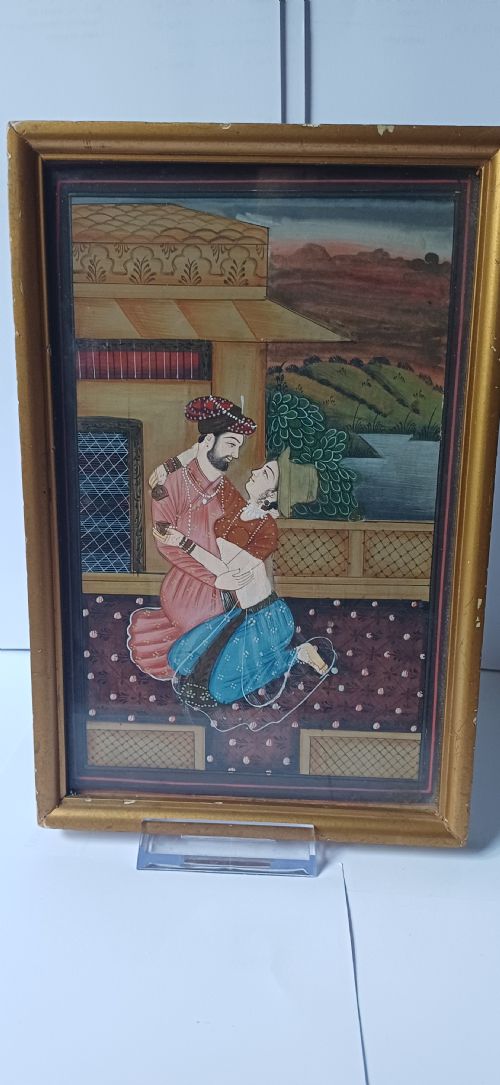 INDIAN GOUACHE MINIATURE PAINTING LATE 19TH CENTURY - ADDITIONAL PHOTO 6