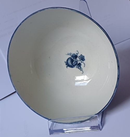 RARE WORCESTER MOTHER AND CHILD BLUE AND WHITE BOWL C1780 - ADDITIONAL PHOTO 11