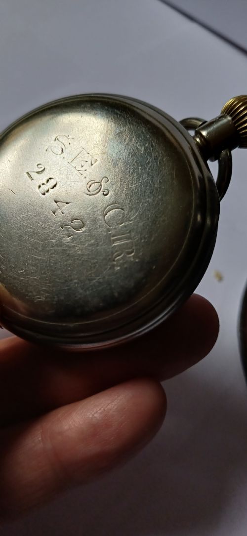 SOUTH EASTERN CHATHAM RAILWAY STATION MASTERS POCKET WATCH NO 2842 CIRCA 1920 SE CR LANTERN A SET - ADDITIONAL PHOTO 10