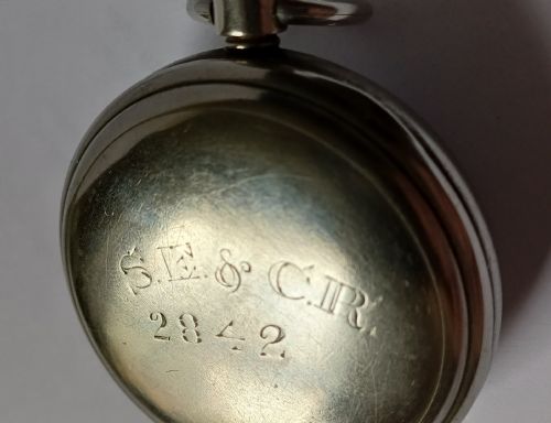SOUTH EASTERN CHATHAM RAILWAY STATION MASTERS POCKET WATCH NO 2842 CIRCA 1920 SE CR LANTERN A SET - ADDITIONAL PHOTO 11