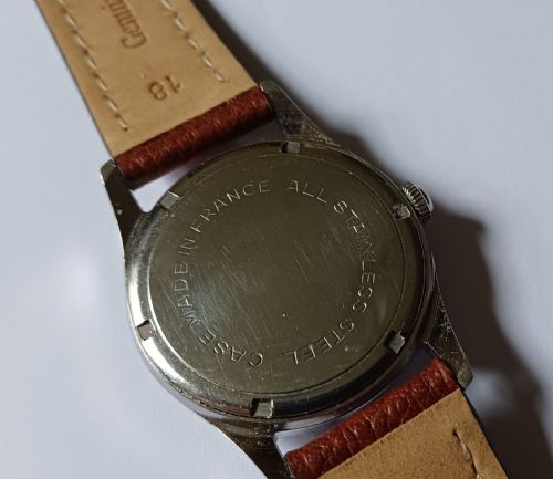 BELAIR 17JEWEL WATCH WITH RARE BLACK 24HOUR DIAL 1960S - ADDITIONAL PHOTO 8