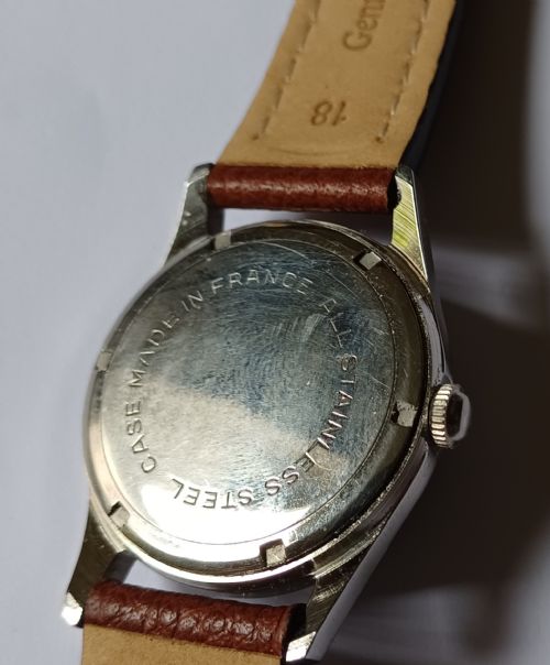 BELAIR 17JEWEL WATCH WITH RARE BLACK 24HOUR DIAL 1960S - ADDITIONAL PHOTO 9