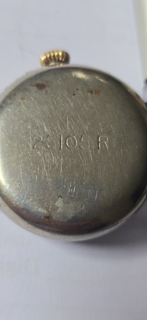 RARE WW1 MILITARY ISSUED BLACK DIAL TRENCH WATCH CIRCA 1916 ORIGINAL MILITARY MARKINGS I 25105R - ADDITIONAL PHOTO 15