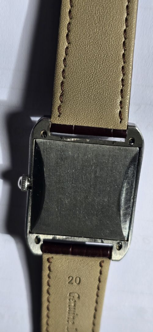 VERITY STAINLESS STEEL RECTANGULAR WATCH RARE 1950S VINTAGE GENTLEMAN'S WRISTWATCH - ADDITIONAL PHOTO 6