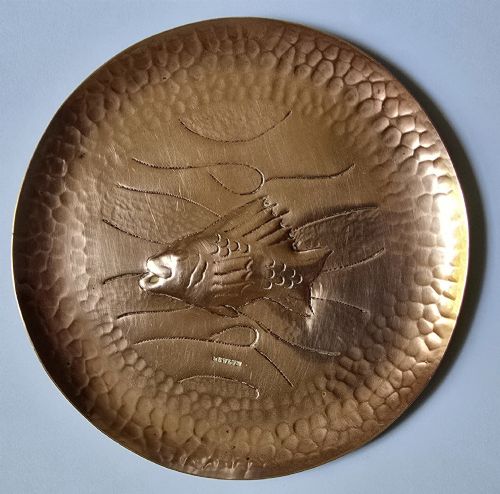 Newlyn Copper Fish Visiting Card Tray C.1900 – Stamped Newlyn | Arts & Crafts Cornish Copper Tray