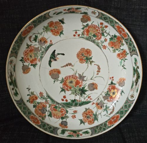 Chinese Famille Verte Large Dish – Kangxi Period