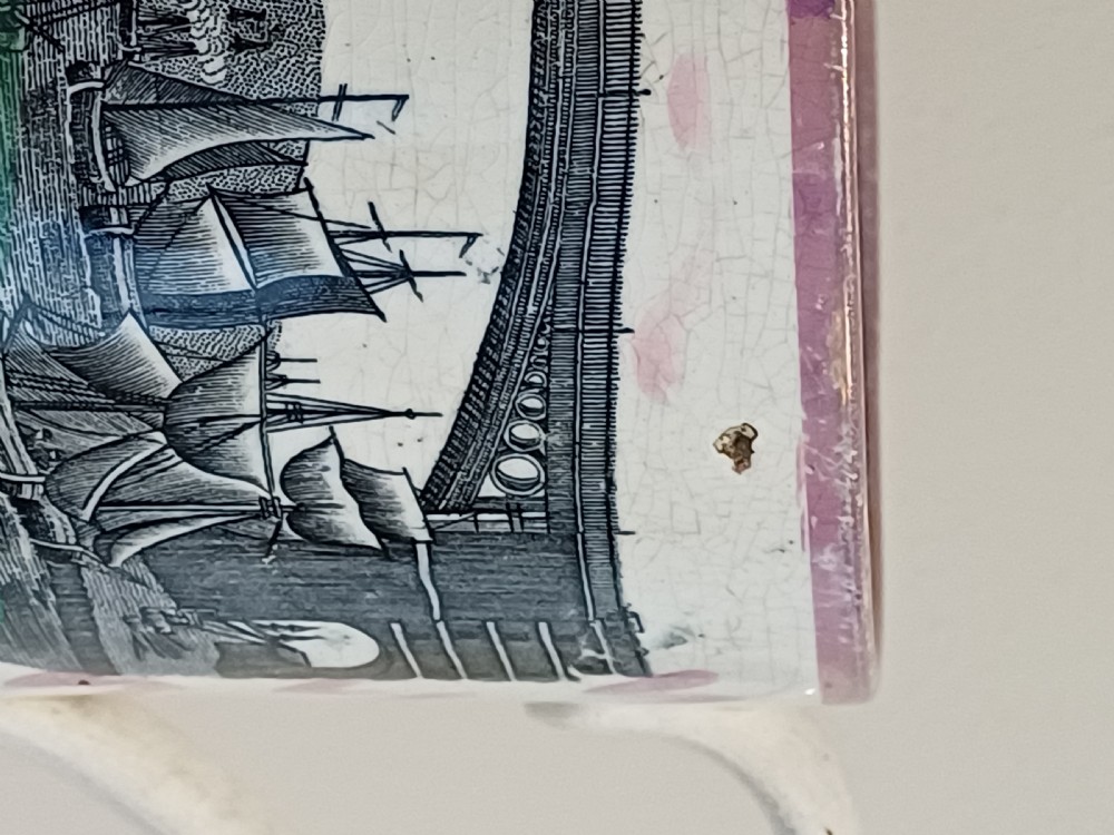 Sunderland Pink Lustre mug or tankard, circa 1820 View IX
