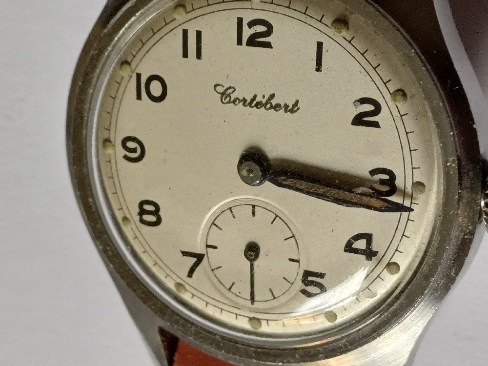 (SOLD LZ Au) WW2 Cortebert military issued ATP no 76414, dating circa 1944 View V