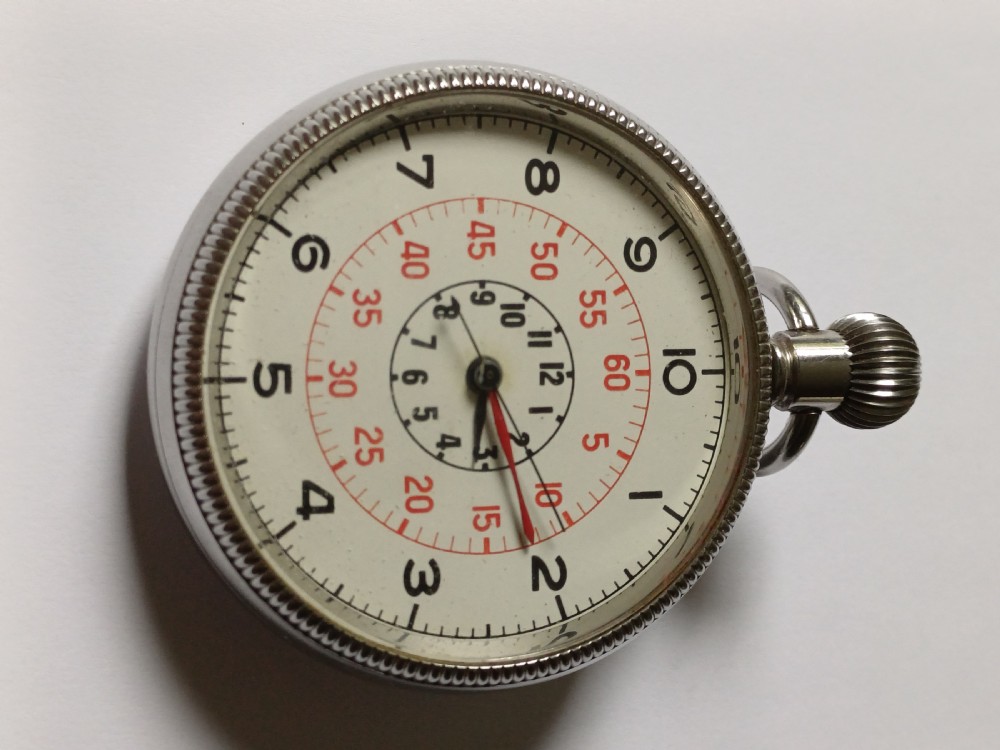 (Sold CL) WW2 Zenith HS3 British Royal Navy issued pocket watch, issue no 7704, later updated with decimal dial, dating circa 1940. View II