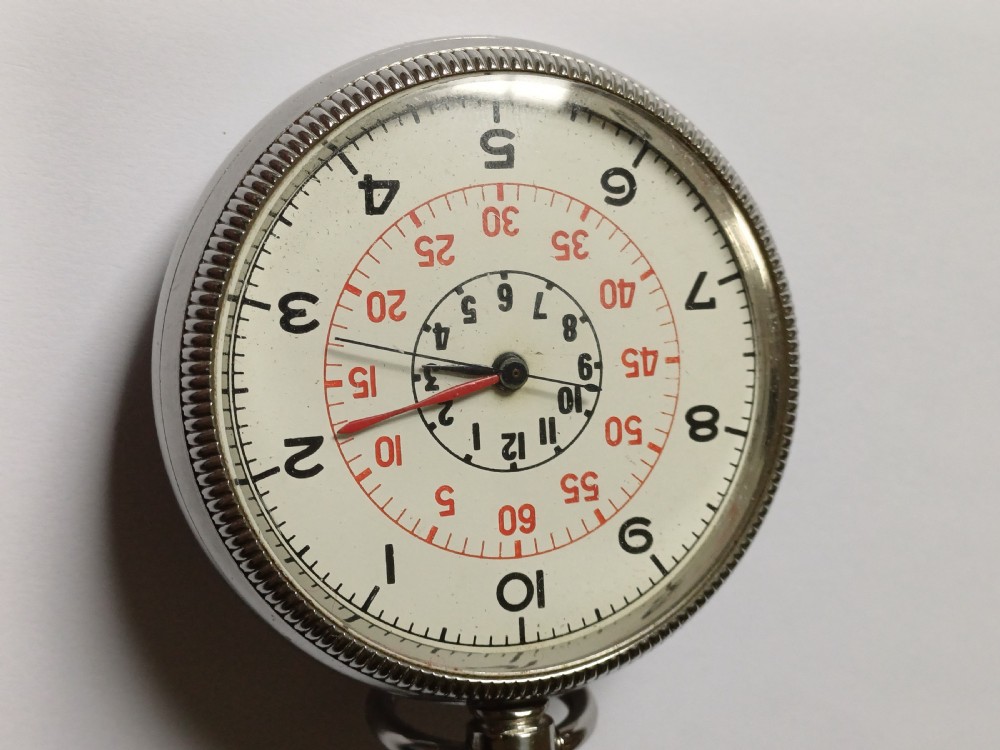 (Sold CL) WW2 Zenith HS3 British Royal Navy issued pocket watch, issue no 7704, later updated with decimal dial, dating circa 1940. View III