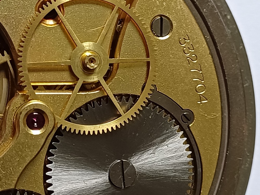 (Sold CL) WW2 Zenith HS3 British Royal Navy issued pocket watch, issue no 7704, later updated with decimal dial, dating circa 1940. View XIV