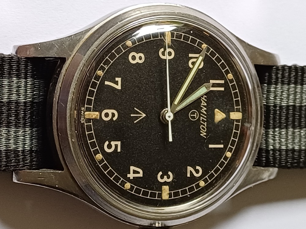 (Reserved BC PP) RAF issued Hamilton 6B-9101000, cal 75 navigation or pilots watch, circa 1967