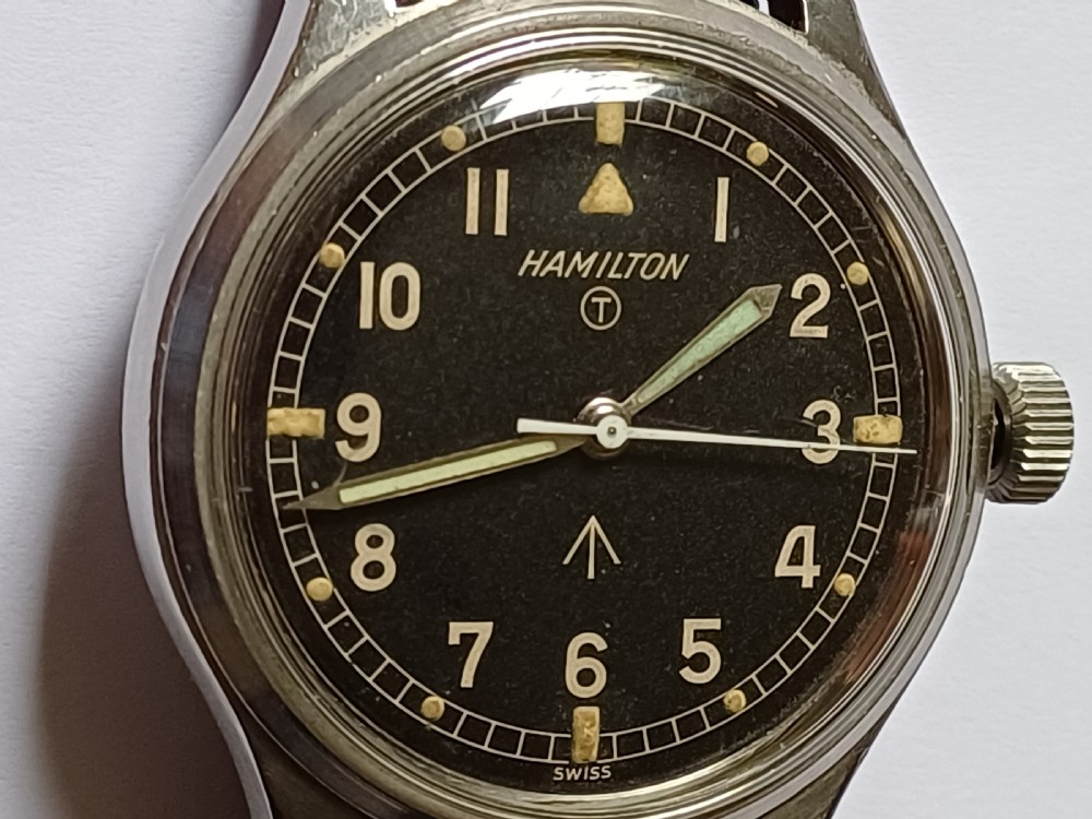 (Reserved BC PP) RAF issued Hamilton 6B-9101000, cal 75 navigation or pilots watch, circa 1967 View VI