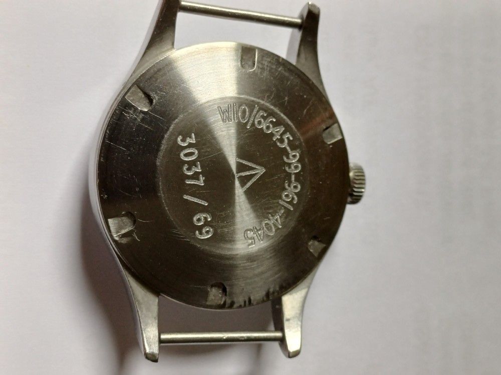 Smiths W10 British Army issued watch, dated 1969 View IX