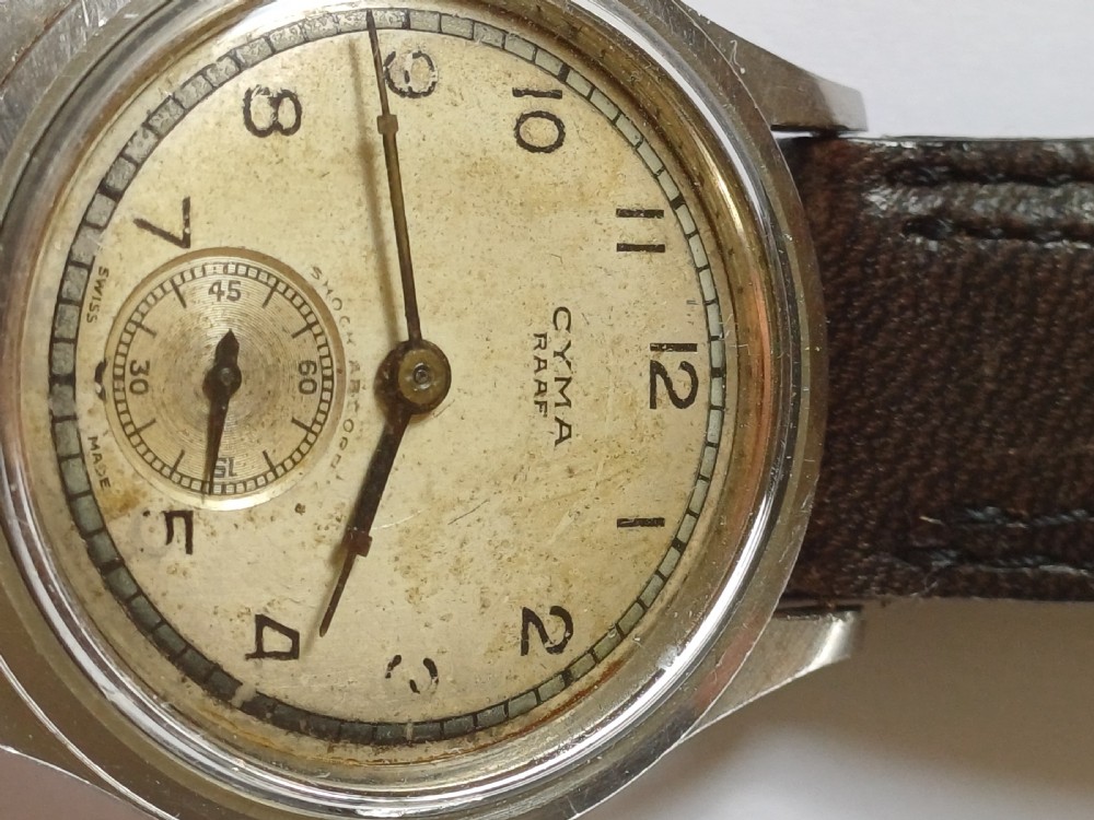 (Reserved JB PP) WW2 RAAF (Royal Australian Air Force) Cyma C.S issue no 537, dating circa 1940 View V