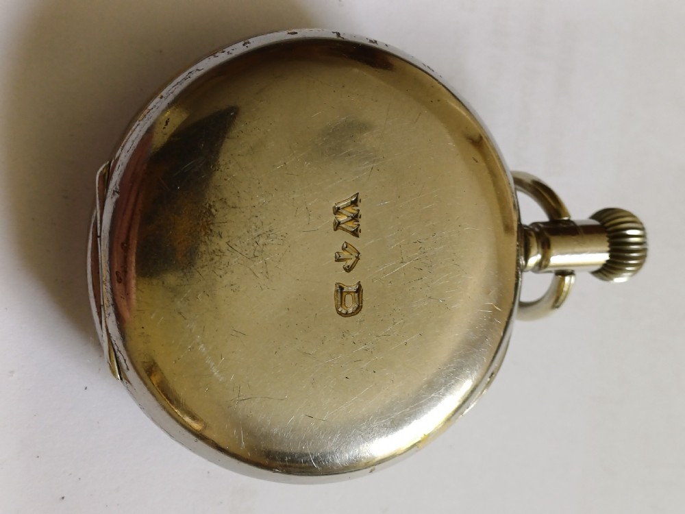 WW1 Royal Flying Corps 8 Day Mark IV A Cockpit Pocket Watch By H W Williamson Ltd, No 2061 AC, Circa 1917 View VI