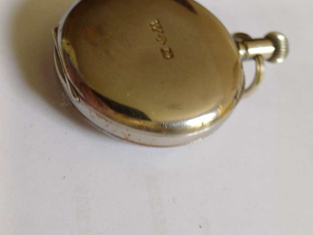 WW1 Royal Flying Corps 8 Day Mark IV A Cockpit Pocket Watch By H W Williamson Ltd, No 2061 AC, Circa 1917 View IX