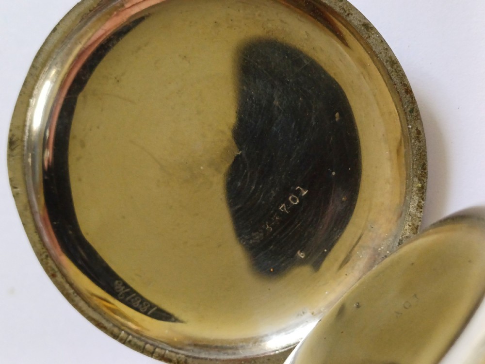 WW1 Royal Flying Corps 8 Day Mark IV A Cockpit Pocket Watch By H W Williamson Ltd, No 2061 AC, Circa 1917 View XI