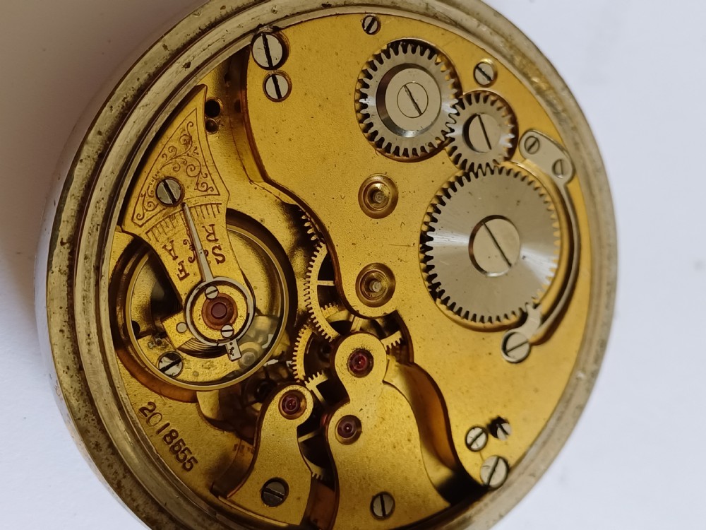 WW1 Royal Flying Corps 8 Day Mark IV A Cockpit Pocket Watch By H W Williamson Ltd, No 2061 AC, Circa 1917 View XIV