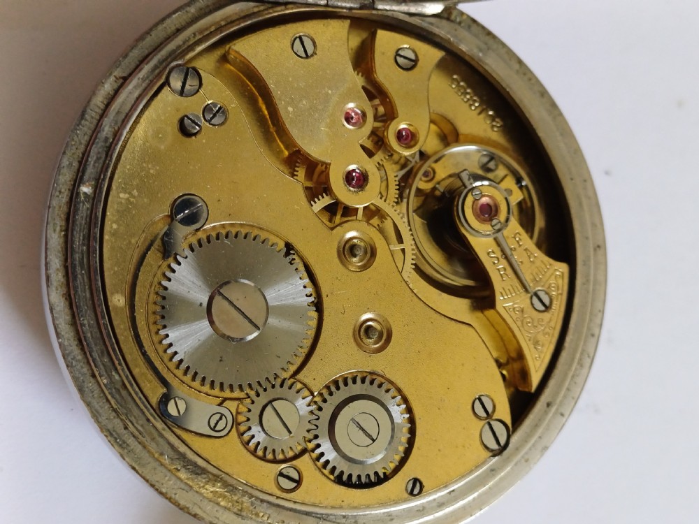 WW1 Royal Flying Corps 8 Day Mark IV A Cockpit Pocket Watch By H W Williamson Ltd, No 2061 AC, Circa 1917 View XV