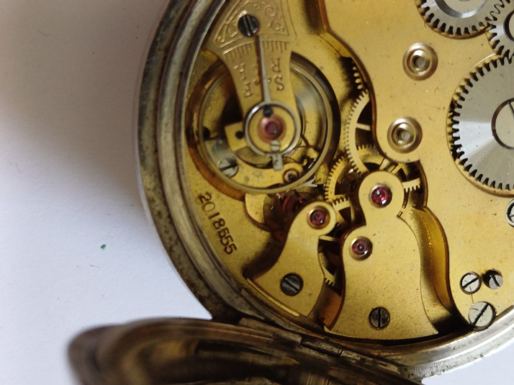 WW1 Royal Flying Corps 8 Day Mark IV A Cockpit Pocket Watch By H W Williamson Ltd, No 2061 AC, Circa 1917 View XVII