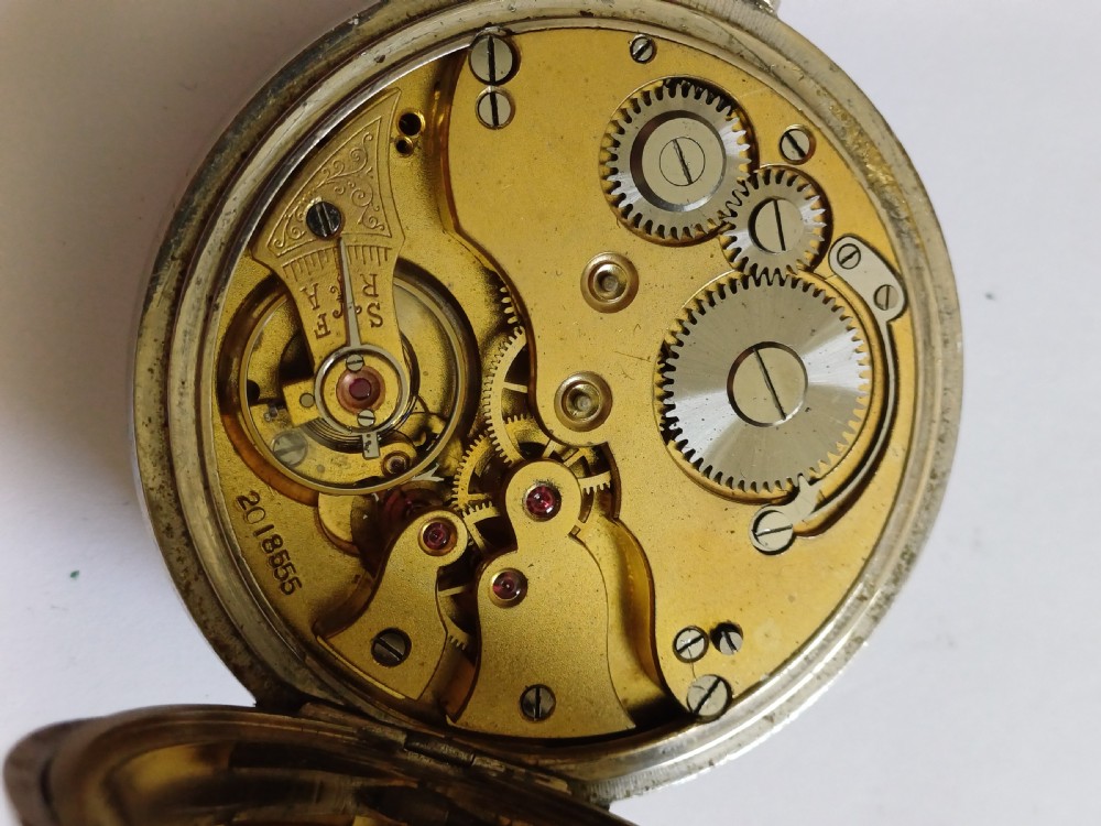 WW1 Royal Flying Corps 8 Day Mark IV A Cockpit Pocket Watch By H W Williamson Ltd, No 2061 AC, Circa 1917 View XVIII