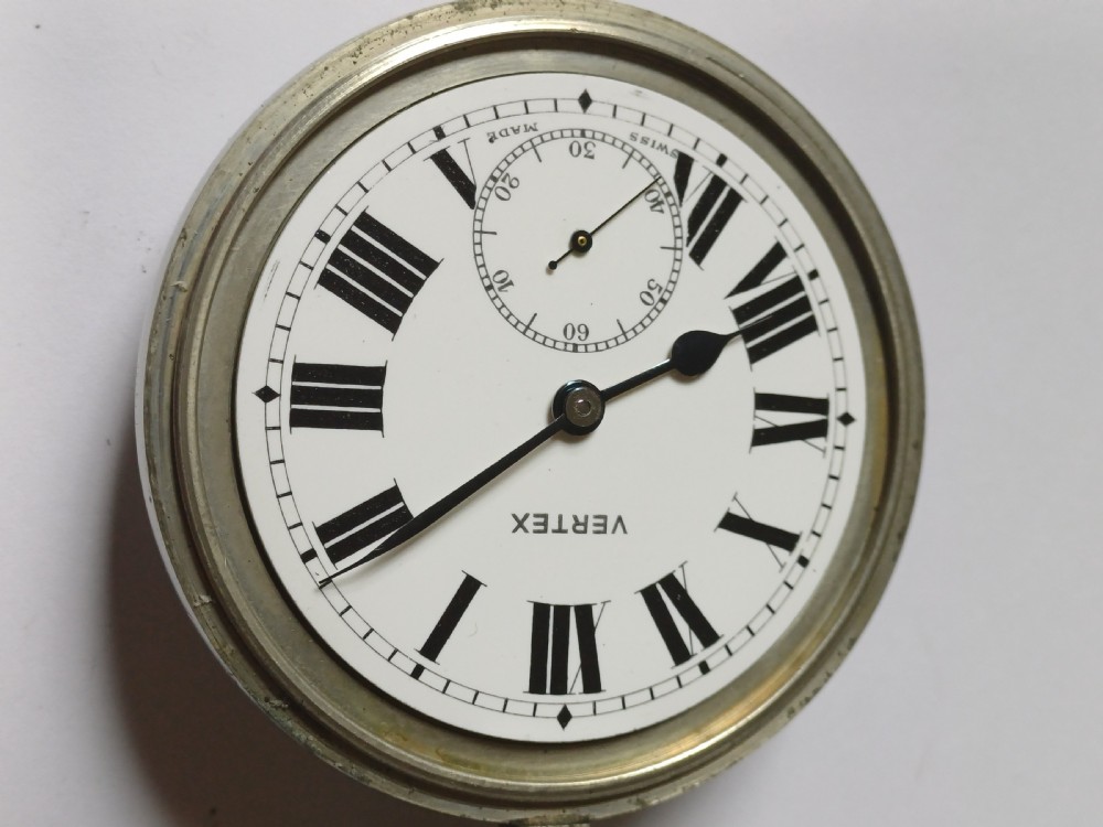 (Sold BW) British Rail Southern Region Stationmaster or Guards pocket watch by Vertex, no BR (S) 5033, dating post 1948. View VII