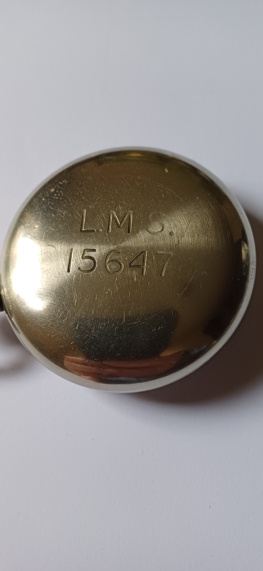 L.M.S. (London Midland Scotland) Stationmaster or Guards pocket watch, pre 1948 View IX