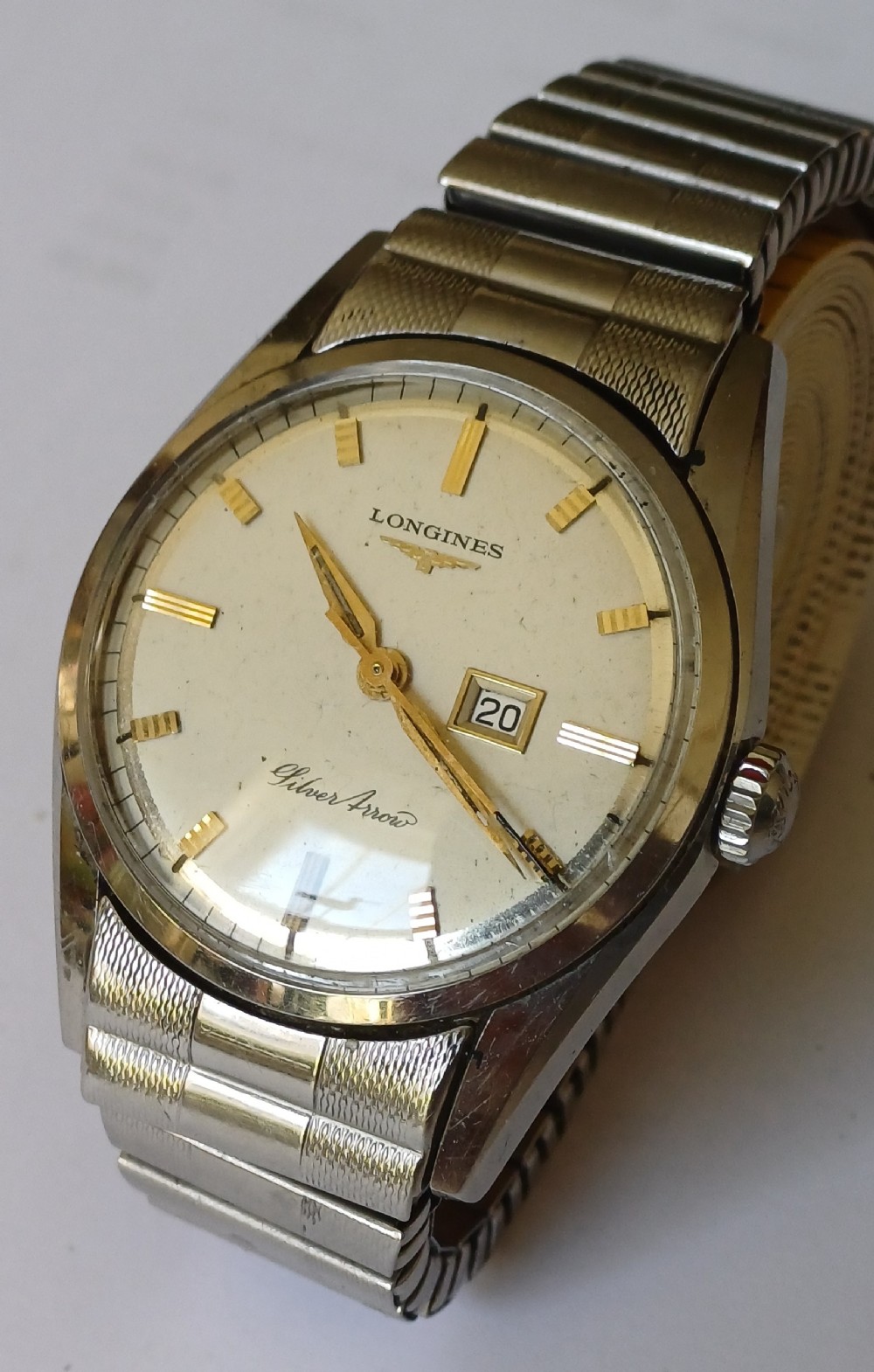 Longines Silver Arrow with date, circa 1959