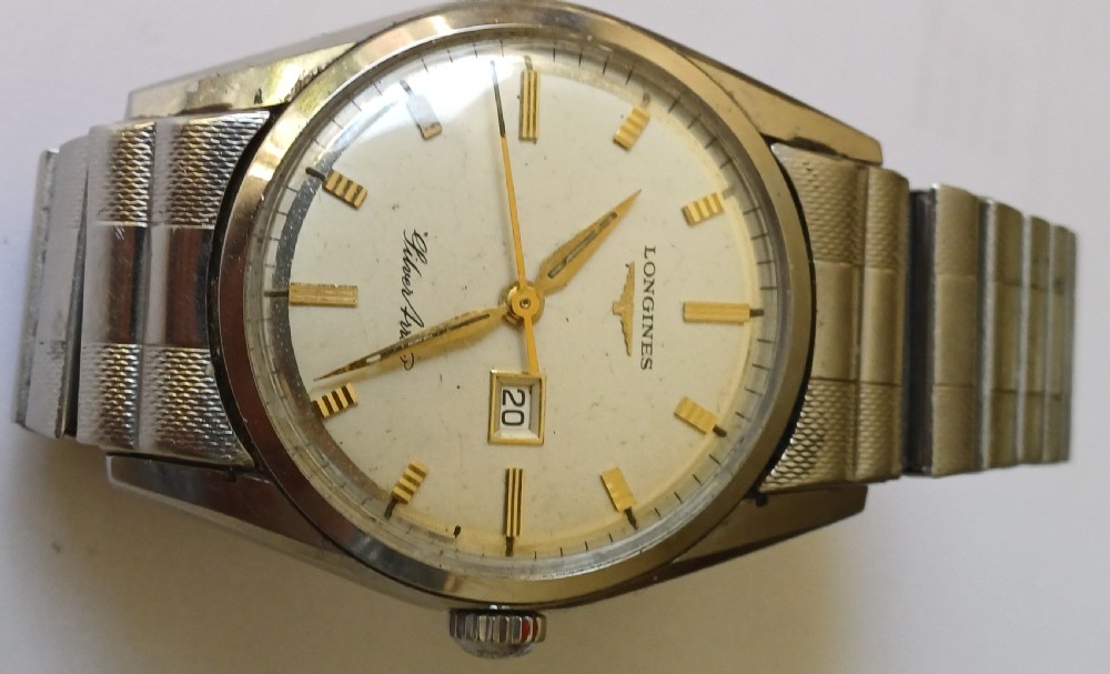 Longines Silver Arrow with date, circa 1959 View XIV