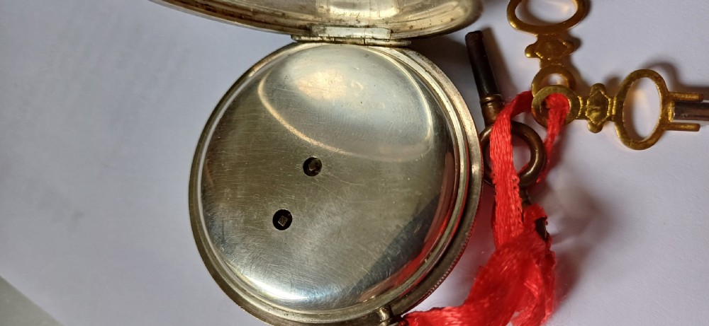 (Reserved IS) Charles Frodsham, 84 Stand London, No 3287, silver pocket watch in full hunter slim case dating circa 1855 View XII
