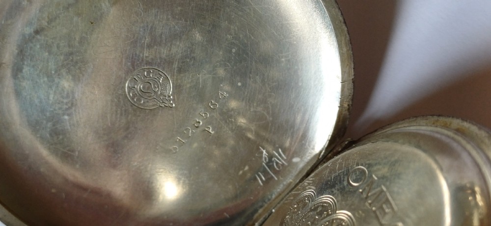 (Reserved PW) A fine pre–WW1 Omega Silver cased pocket watch dating circa 1913 View VIII