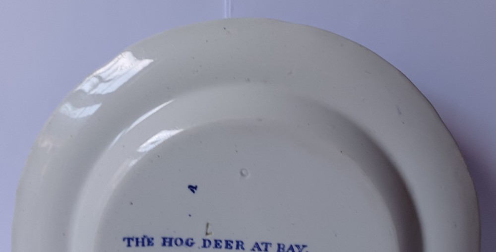 Copeland Late Spode ‘Indian Sporting Scenes’ Rare Side Plate – The Hog Deer at Bay View XII