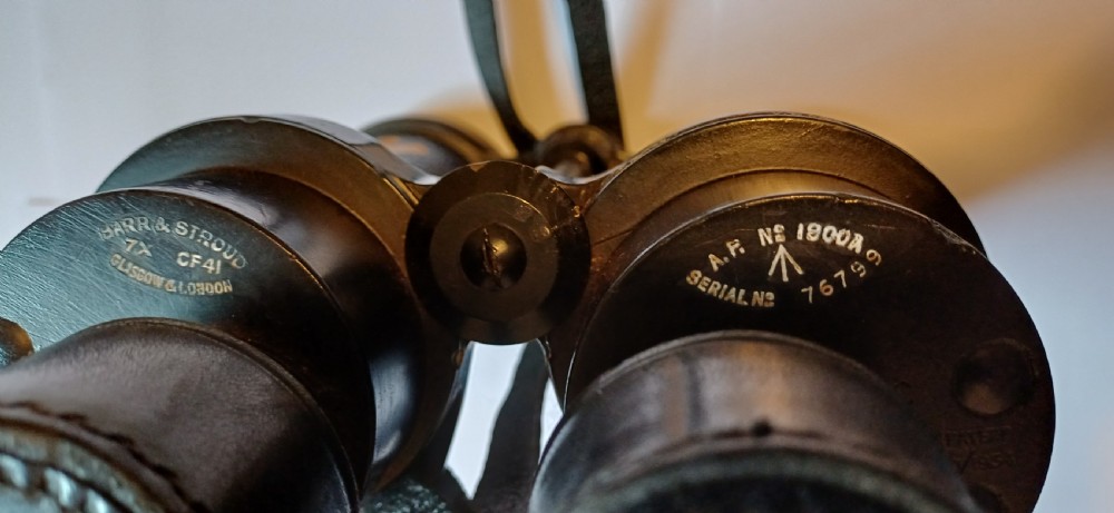 WW2 British Royal Navy Barr & Stroud Binoculars with Original Case, c.1940 View VII