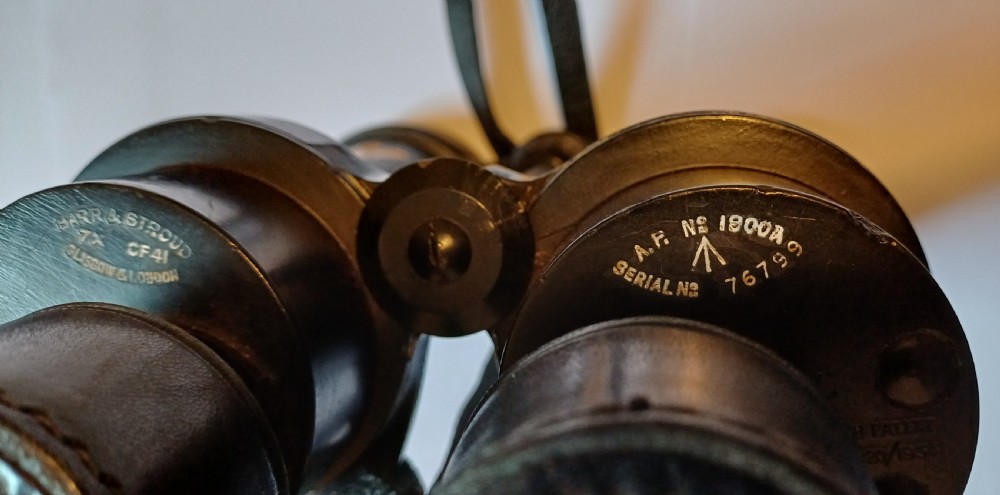 WW2 British Royal Navy Barr & Stroud Binoculars with Original Case, c.1940 View VIII