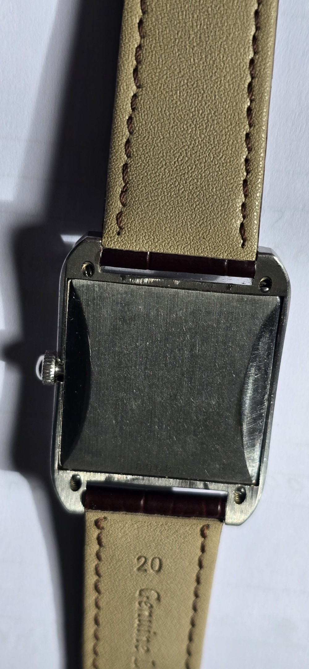 Verity Stainless Steel Rectangular Watch – Rare 1950s Vintage Gentleman's Wristwatch View VII