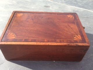 A Rare Georgian Mahogany Table Candle Box