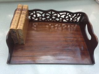 A Regency Rosewood Book Carrier