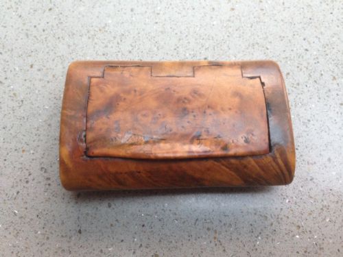An Antique Treen Snuff Box