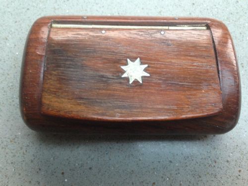 An Antique Treen Snuff Box