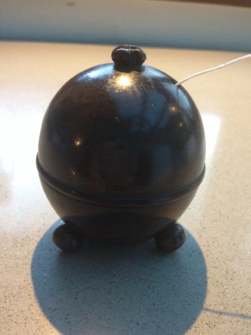 An Antique Lignum Vitae String Box